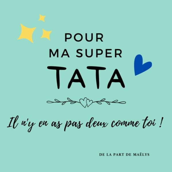 Aimant personnalisé original pour Tata - Offrez-lui un Sourire avec cet cadeau Unique – Image 3