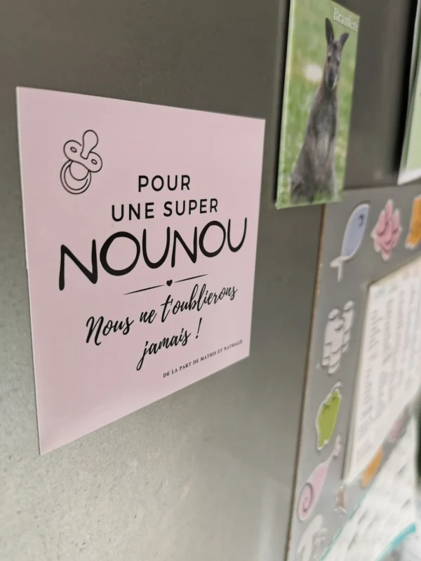 Aimants personnalisés pour nourrice - Cadeau spécial pour nounou