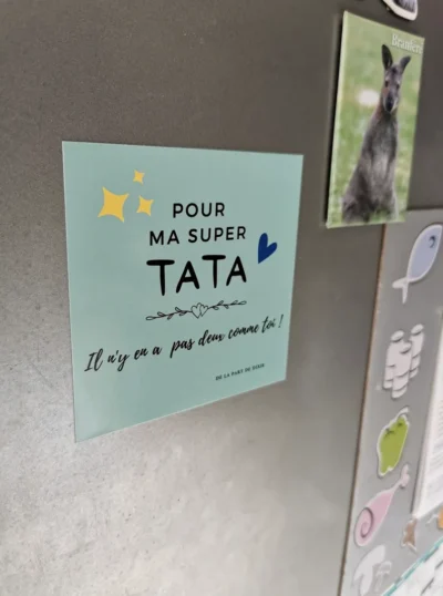 Aimant personnalisé original pour Tata - Offrez-lui un Sourire avec cet cadeau Unique