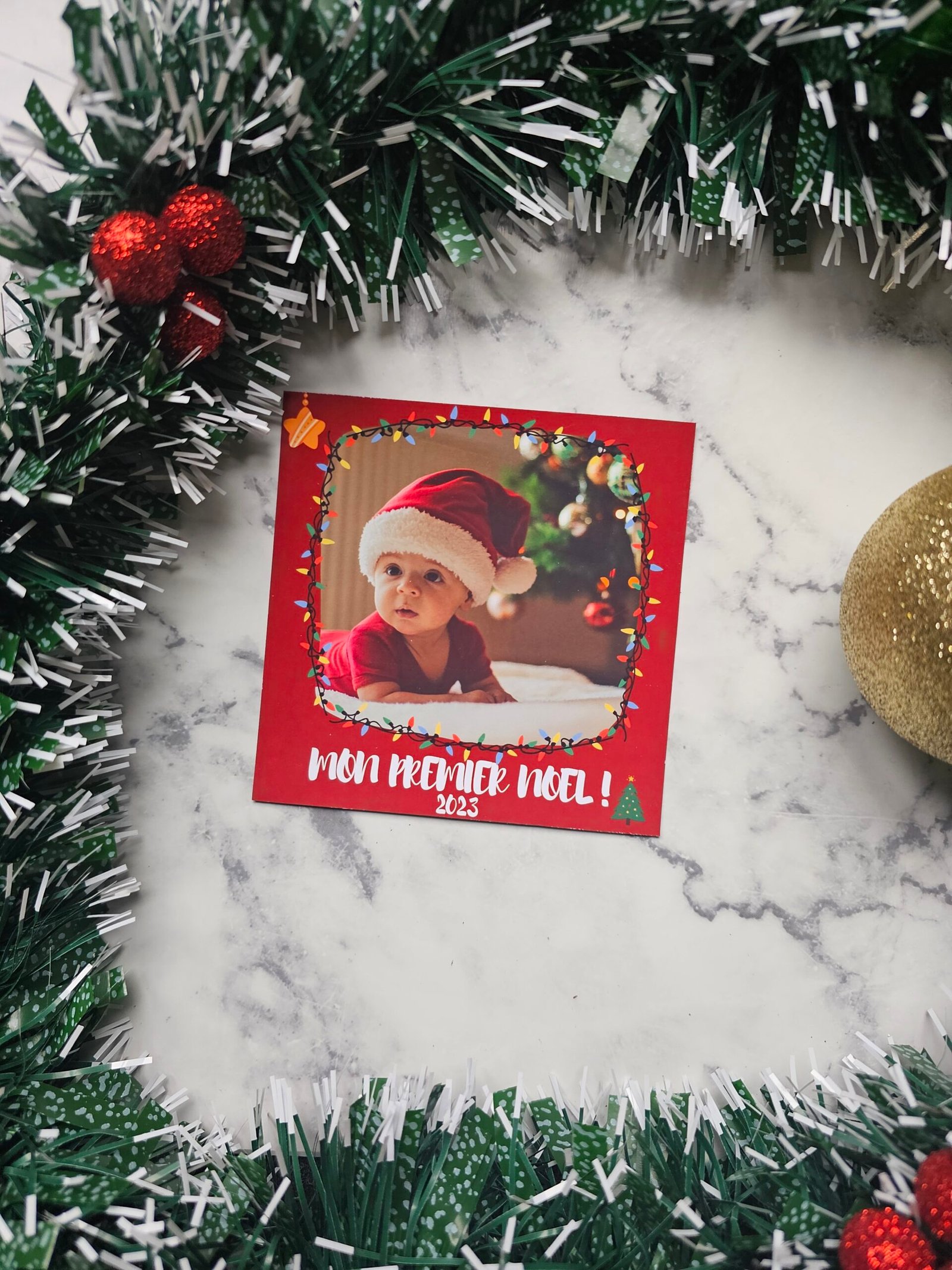 Magnet Noël personnalisé bébé : Un Souvenir Unique – Image 5