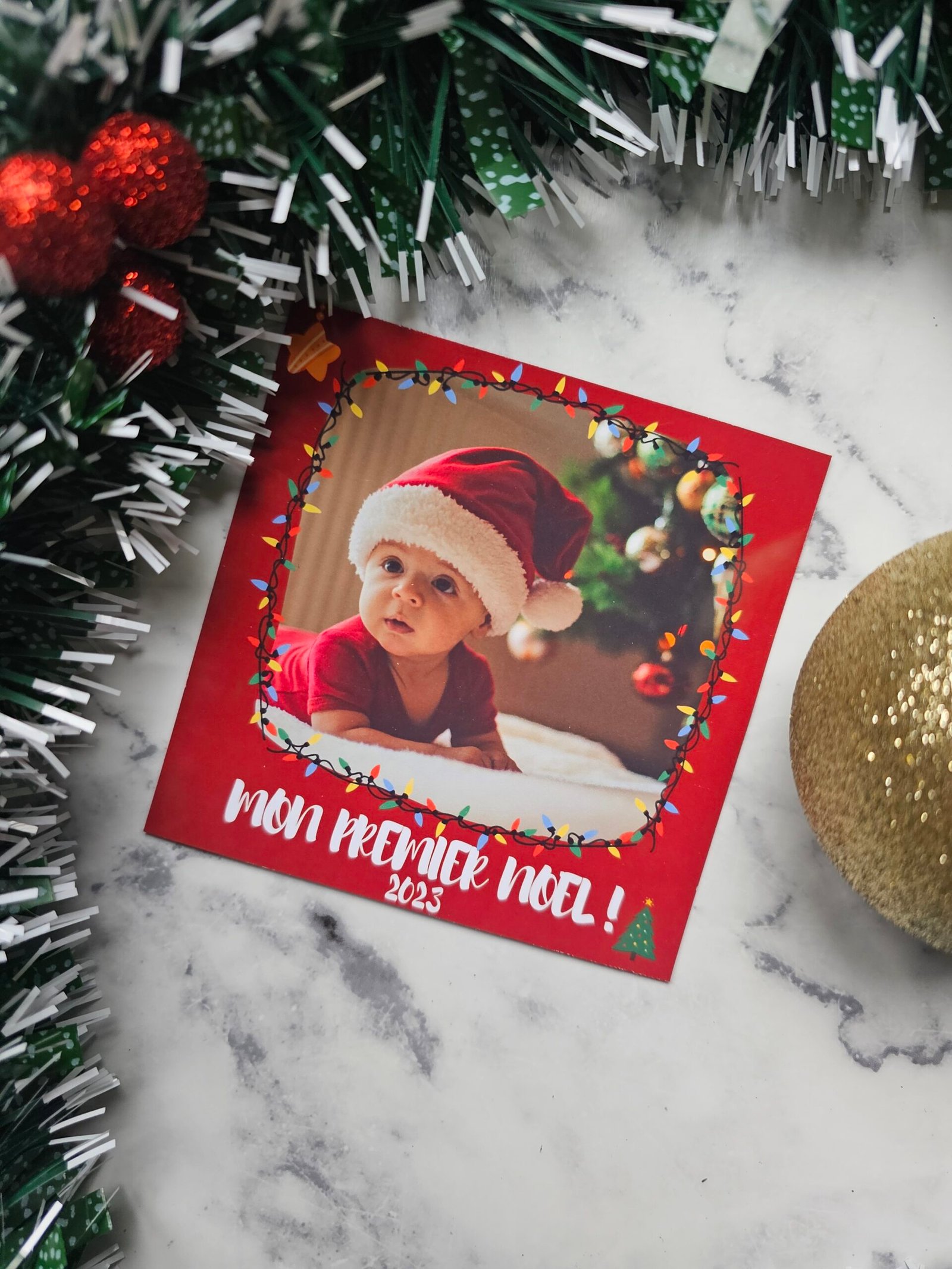 Magnet Noël personnalisé bébé : Un Souvenir Unique – Image 2