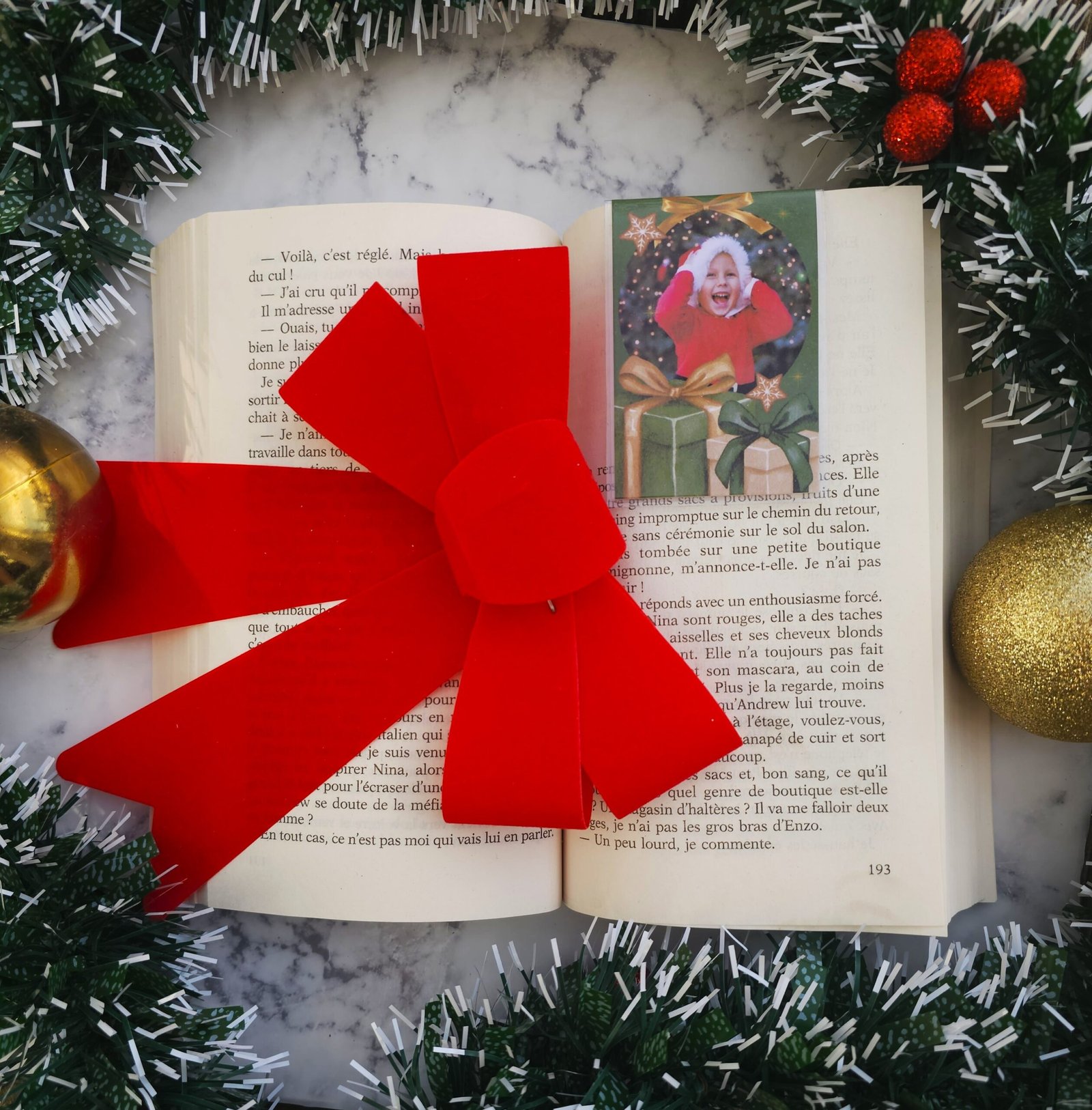 Marque-page aimanté de Noël – Une photo, un sourire, un souvenir