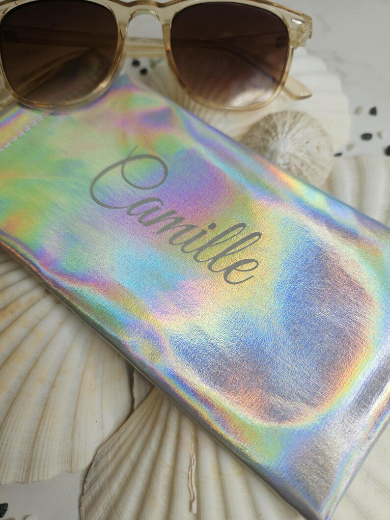 Étui à lunettes personnalisé effet arc-en-ciel – Image 3