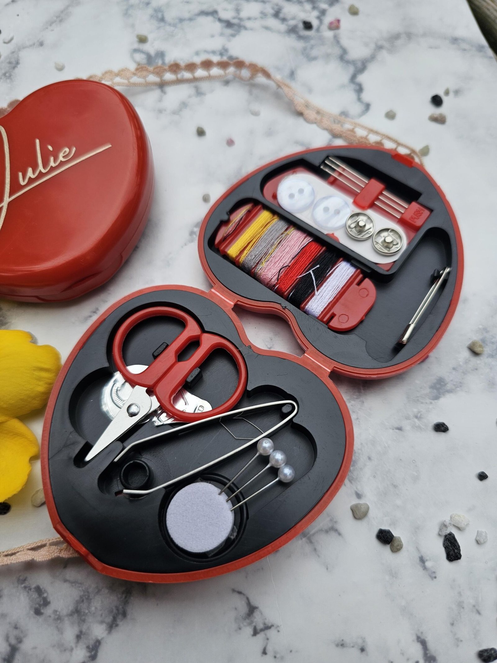 Kit Couture Cœur Personnalisé – Mini Kit de Couture de Voyage – Cadeau Pratique – Image 5