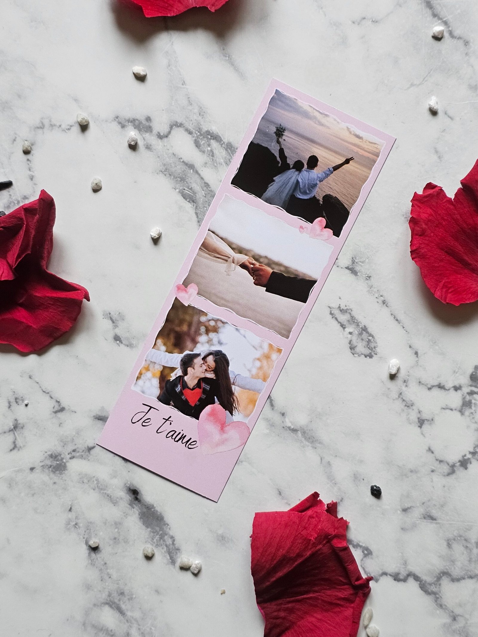 Magnet photo personnalisé – Un souvenir plein d’amour en photomaton (3 photos) – Image 3