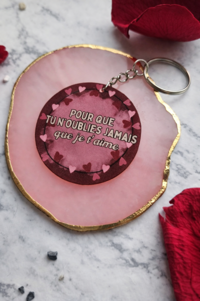 Porte-clés avec message d’amour – Un petit mot à emporter partout