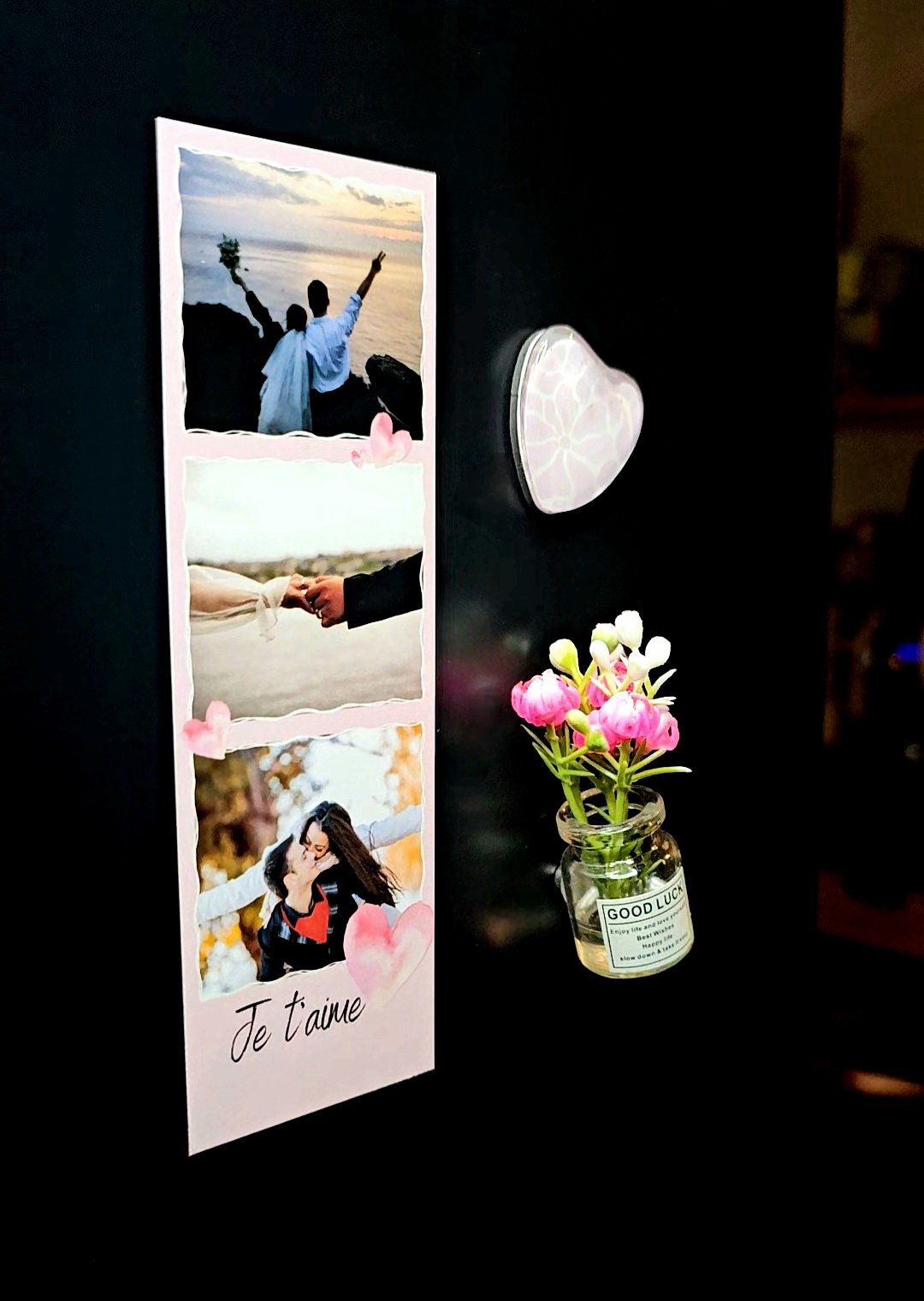 Magnet photo personnalisé – Un souvenir plein d’amour en photomaton (3 photos) – Image 4