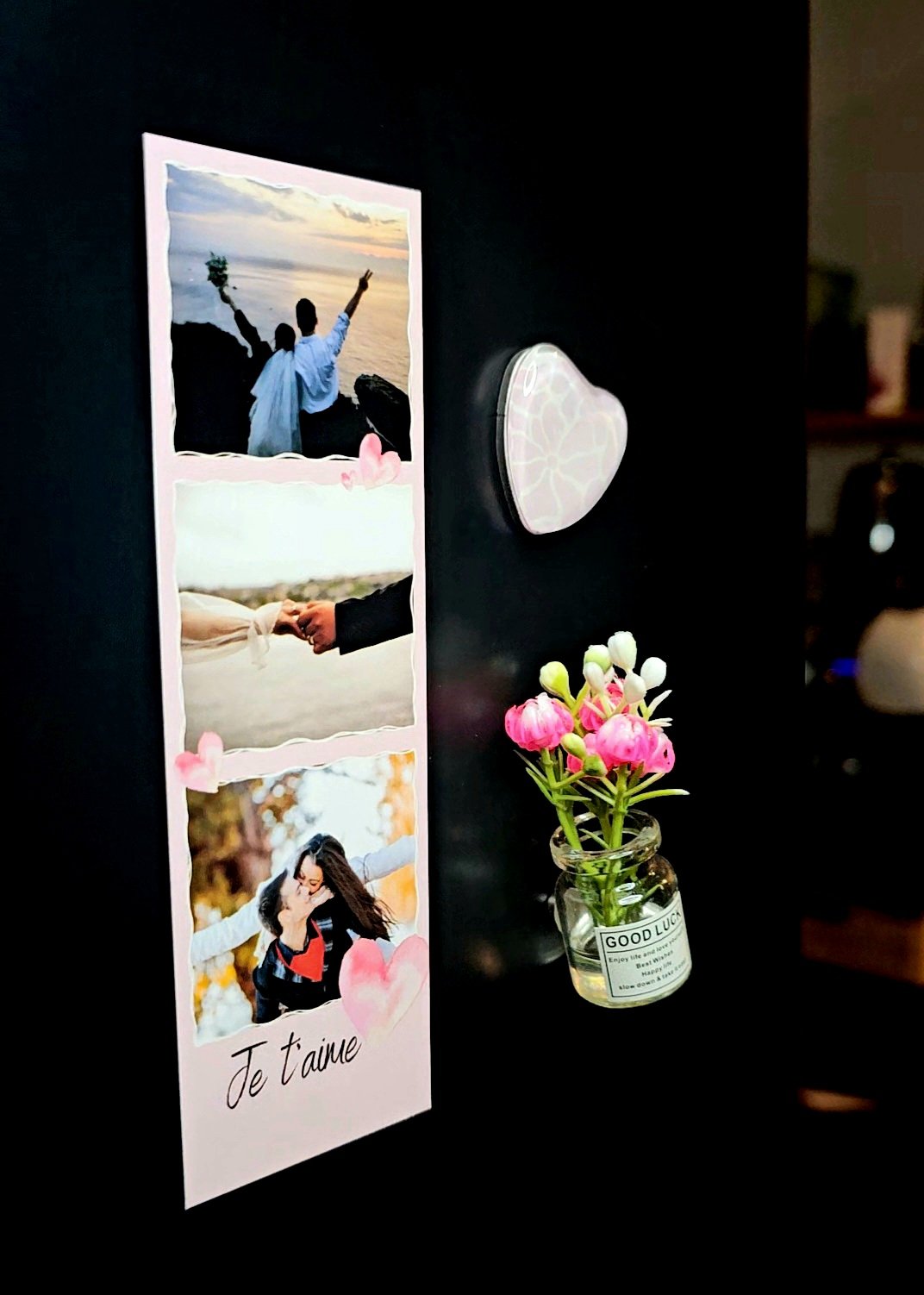 Magnet photo personnalisé – Un souvenir plein d’amour en photomaton (3 photos) – Image 5